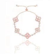 Diamantora - Bracciale rosa Hanami