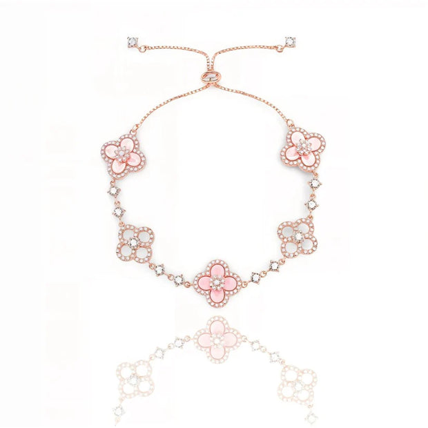 Diamantora - Bracciale rosa Hanami