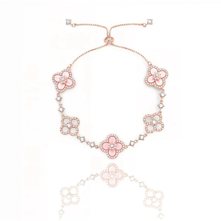 Diamantora - Bracciale rosa Hanami