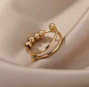 Anello antistress - Perle scorrevoli